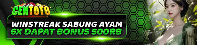 EVENT BONUS WINSTREAK SABUNG AYAM 6X BONUS 500RB